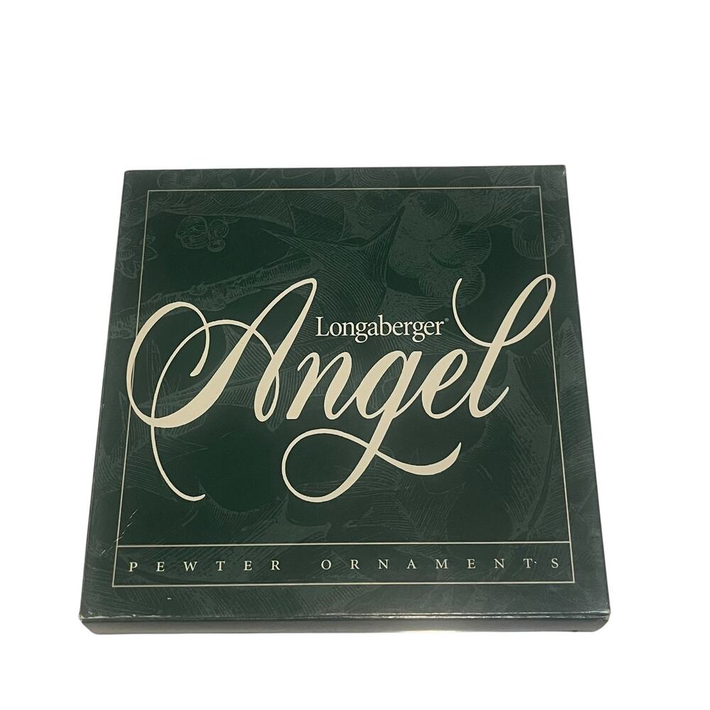 1998 Longaberger Angel Ornament Set Metal